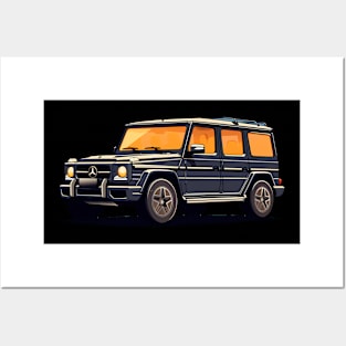 Black Mercedes G wagon AMG Posters and Art